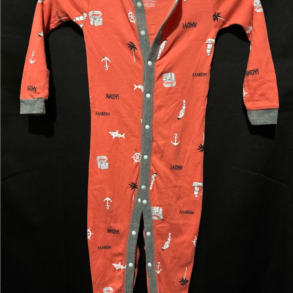 Set of 4 Kids' Patterned footless bodysuits. - Picture 4 of 9